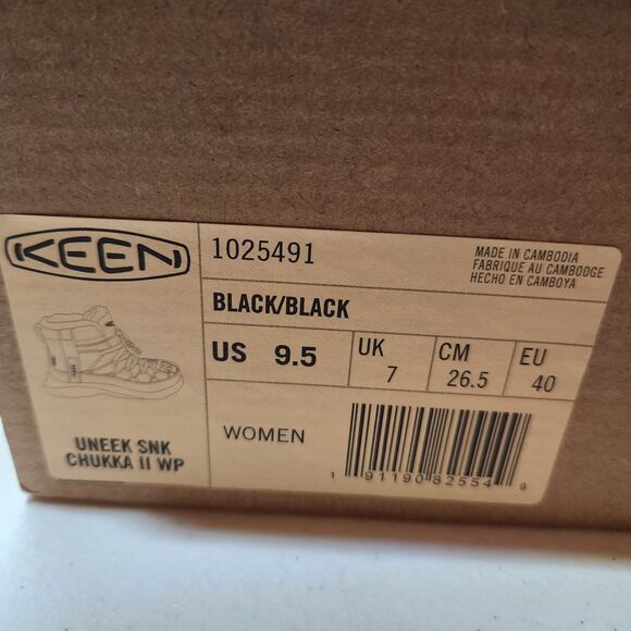 Keen Uneek SNK Chukka II – Women’s 9.5 Black Waterproof Boots - Picture 4 of 11